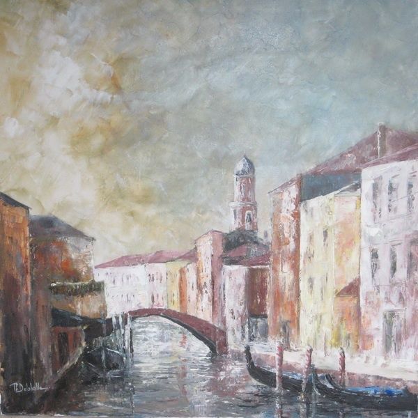 Painting titled "Venise" by Philippe Delaballe, Original Artwork