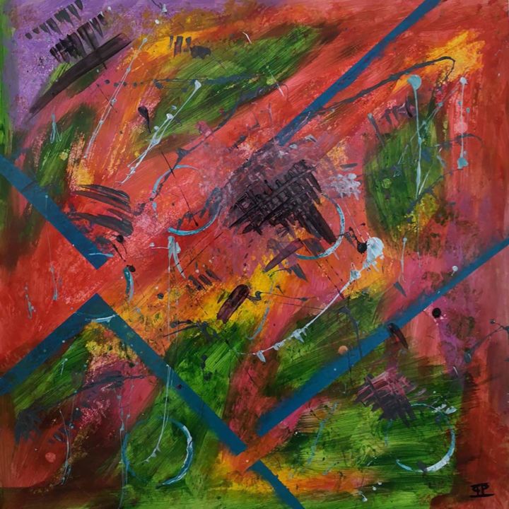 Painting titled "Mix Of Colors III" by Philippe Pascual, Original Artwork, Acrylic