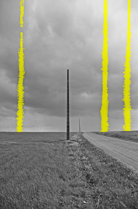 제목이 "Pylones"인 사진 Philippe Picquart로, 원작