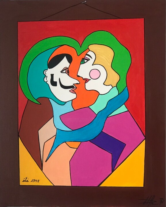 Pintura titulada "Été 1948" por Philippe Seigle, Obra de arte original, Acrílico