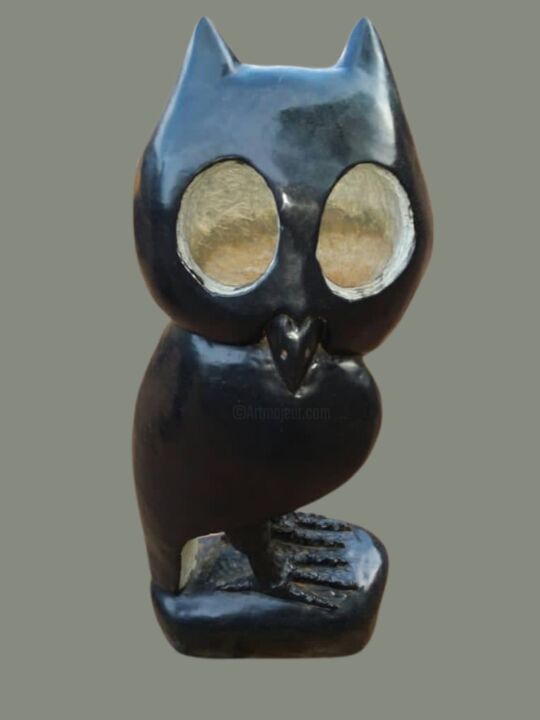 Γλυπτική με τίτλο "Stone Owl" από Phillip Koke, Αυθεντικά έργα τέχνης, Πέτρα