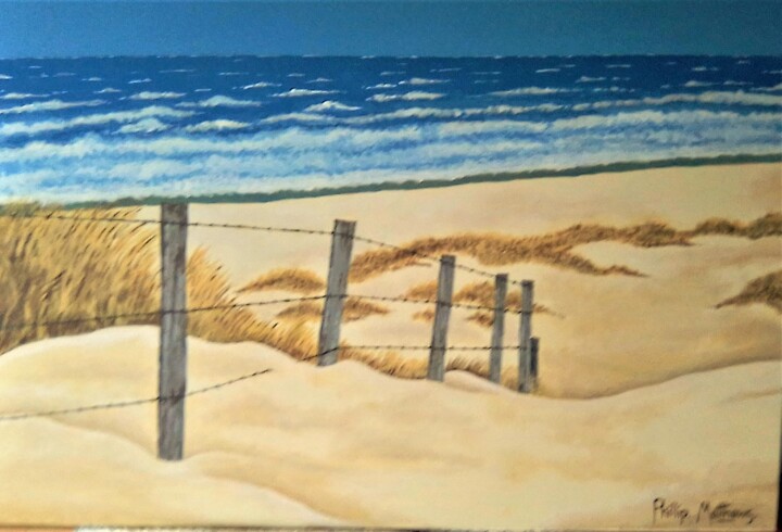 Картина под названием "Dune" - Phillip Matthews, Подлинное произведение искусства, Акрил