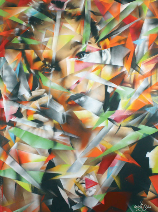 Peinture intitulée "nostalgie-graffiti-…" par Phoaick, Œuvre d'art originale, Bombe aérosol