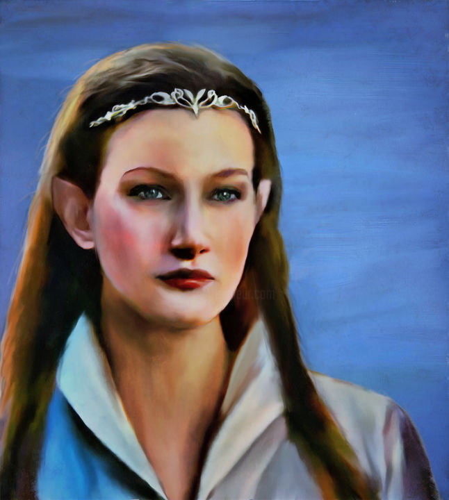Arte digitale intitolato "Elf" da Michele Poenicia, Opera d'arte originale, Pittura digitale