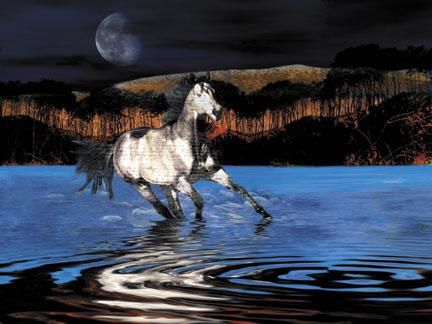 Arts numériques intitulée "Midnight Run" par Lois Davies, Œuvre d'art originale