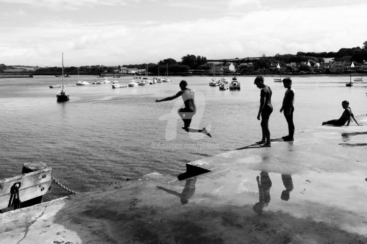 Photographie intitulée "The diver II (le pl…" par Alain Romeas (PhotoAR), Œuvre d'art originale, Photographie numérique