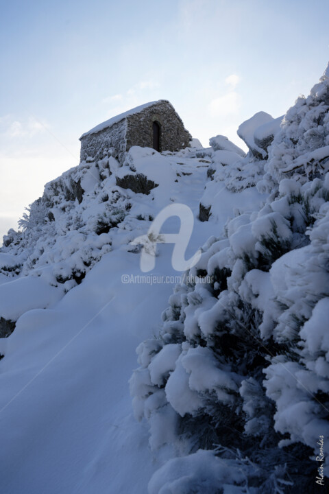 Photography titled "Neige à Soutron (Sn…" by Alain Romeas (PhotoAR), Original Artwork, Digital Photography