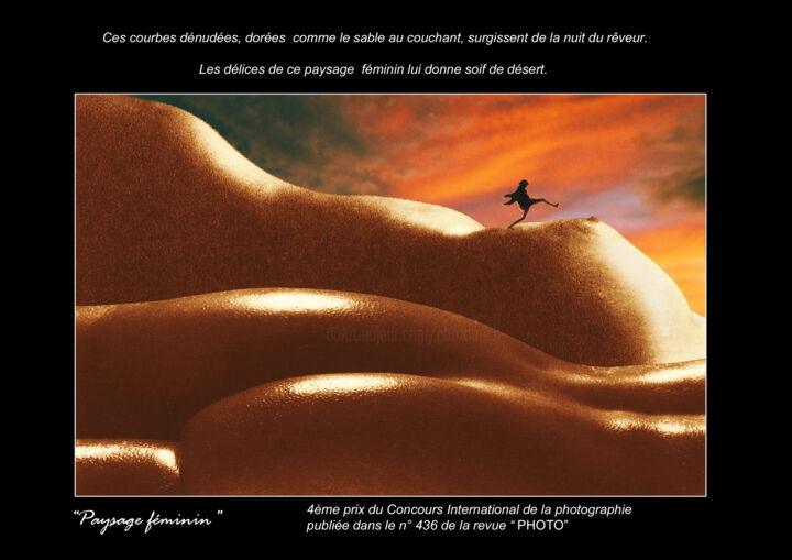 Photography titled "Paysage féminin 02" by Michel Hervo, Original Artwork, Analog photography