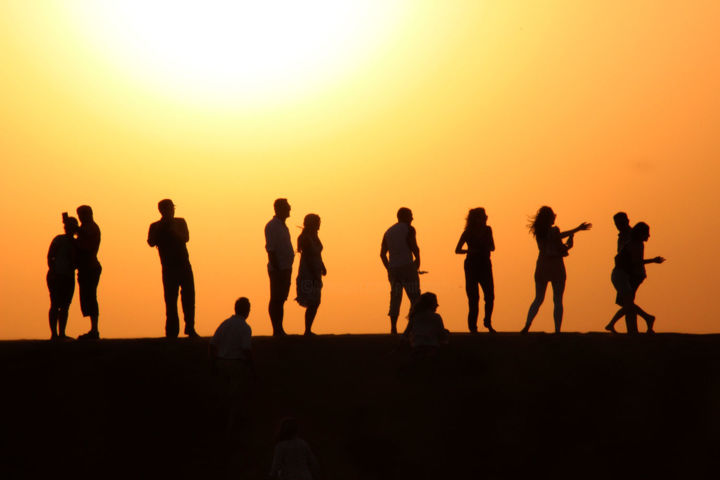 Fotografía titulada "Safari dans le dése…" por Michel Hervo, Obra de arte original