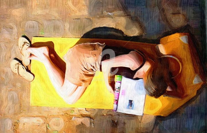 Arts numériques intitulée "relax.jpg" par Aimé K., Œuvre d'art originale, Photo montage