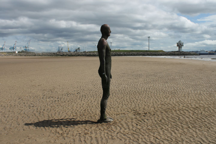 Escultura titulada ""I'm facing the Mer…" por Kevin C Lee, Obra de arte original, Fundición