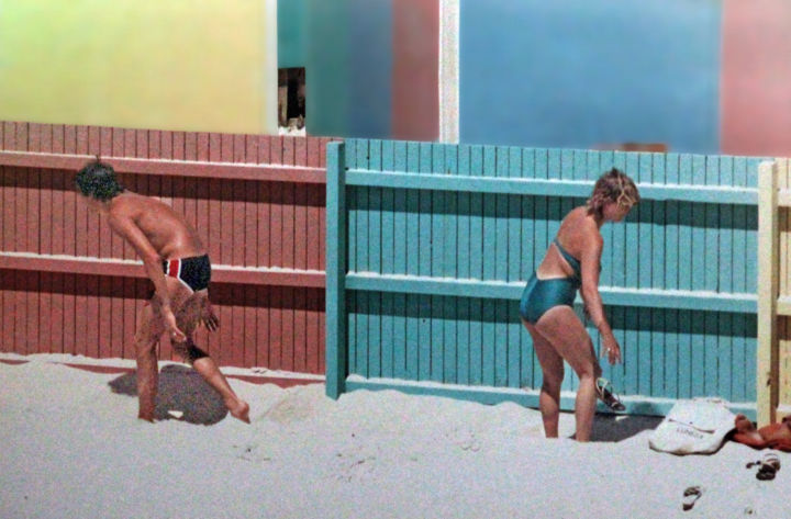 Fotografie mit dem Titel "Muizenberg beach sc…" von Kevin C Lee, Original-Kunstwerk
