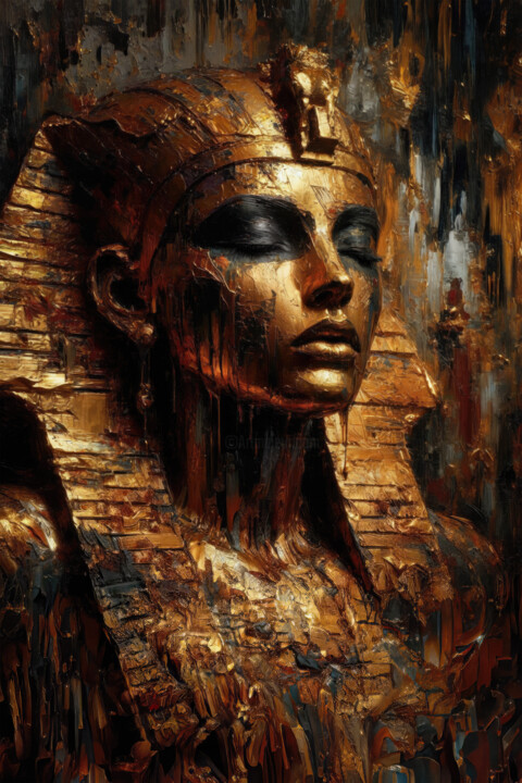 Grafika cyfrowa / sztuka generowana cyfrowo zatytułowany „Cleopatra part2” autorstwa Photoplace, Oryginalna praca, Obraz gen…
