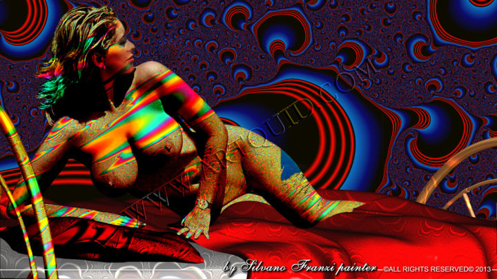 Arte digitale intitolato "Artistic Nude" da Phõtos_gráphein, Opera d'arte originale, Pittura digitale