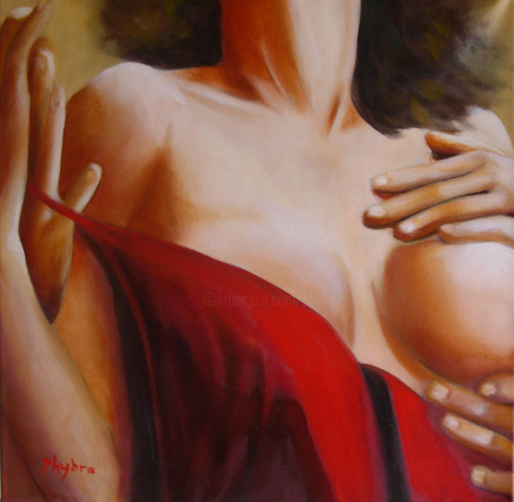 Painting titled "Show  must go on by…" by Phybra, Original Artwork, Oil