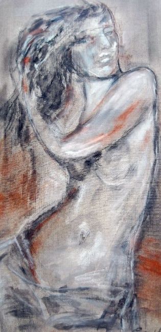 Peinture intitulée "Feminin" par Pierrvass, Œuvre d'art originale, Huile