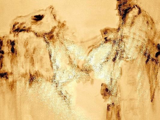 Peinture intitulée "Mehari" par Pierrvass, Œuvre d'art originale, Huile