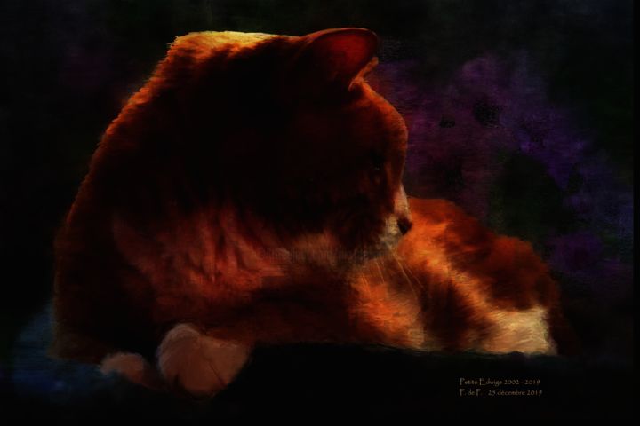 Digital Arts titled "Petite Edwige 2002…" by Pia De Panicis, Original Art, Digital Painting