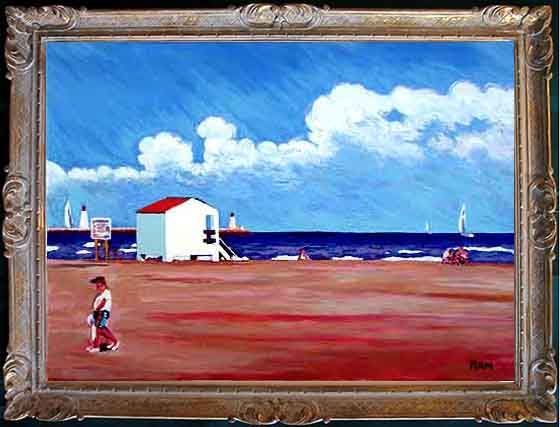 Peinture intitulée "Peinture : Gruissan…" par Pian, Œuvre d'art originale,