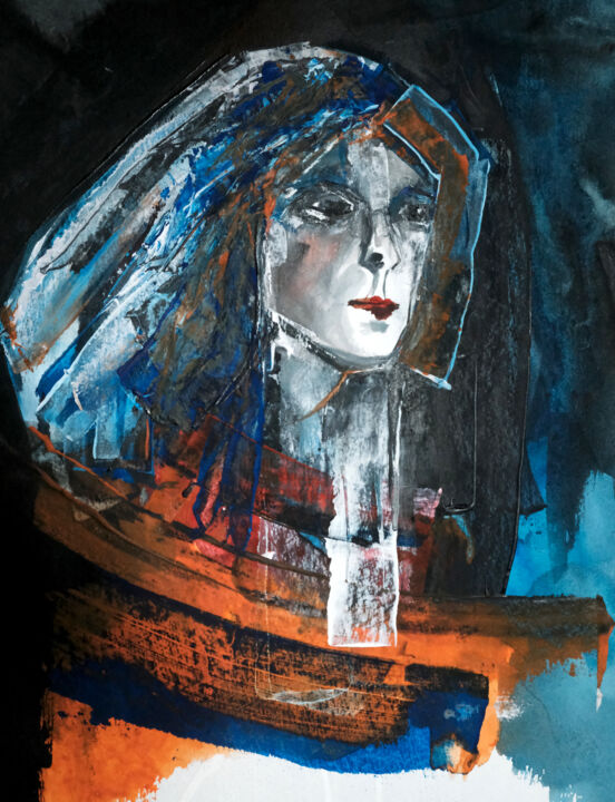 Pittura intitolato "Ultramoderne solitu…" da Véronique Piaser-Moyen, Opera d'arte originale, Pastello