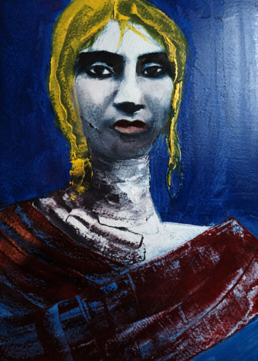 Peinture intitulée "Kumbakonam" par Véronique Piaser-Moyen, Œuvre d'art originale, Huile