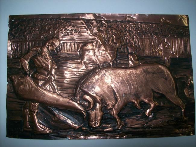 Escultura titulada "toreo" por Mounir Elkhale, Obra de arte original,