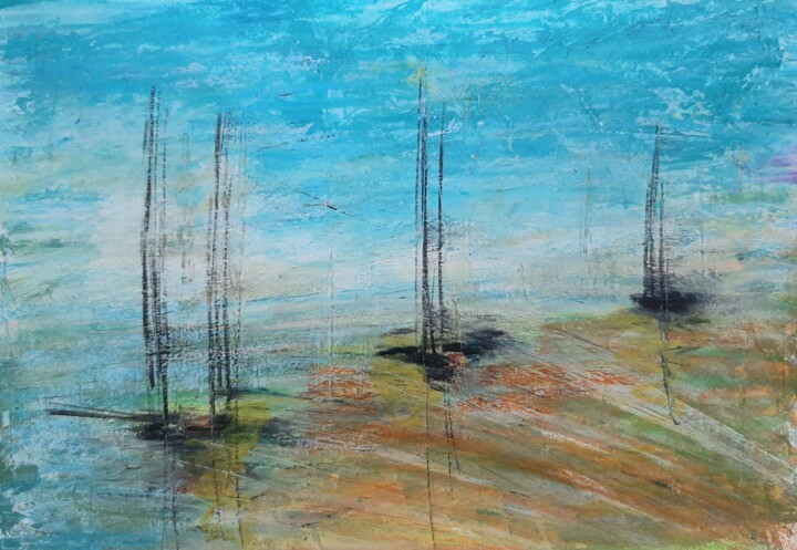 Peinture intitulée "Horizon" par Pichov, Œuvre d'art originale, Acrylique