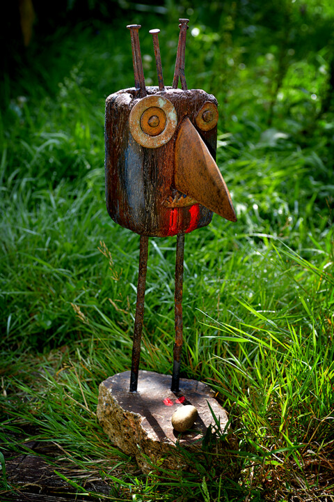 Sculpture titled "L'oiseau qui avait…" by Picrate, Original Artwork