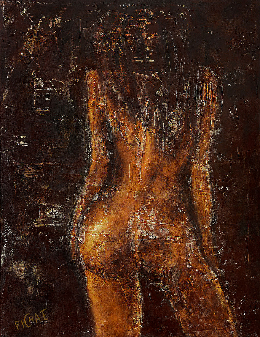 Painting titled "Foxy Lady" by Picrate, Original Artwork