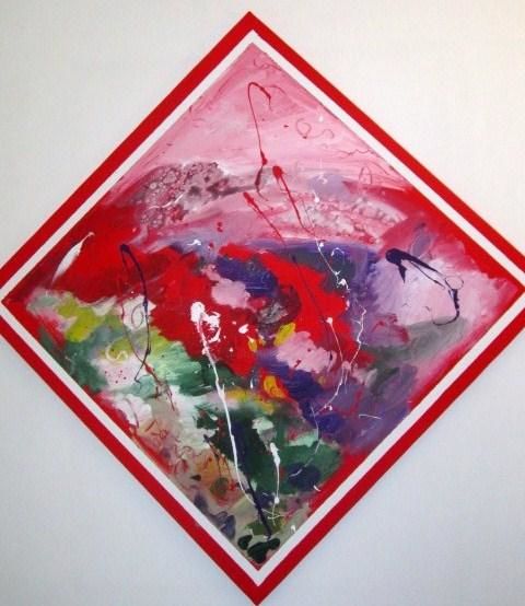 Pittura intitolato "sole-rosso.jpg" da Piergiorgio Panelli, Opera d'arte originale
