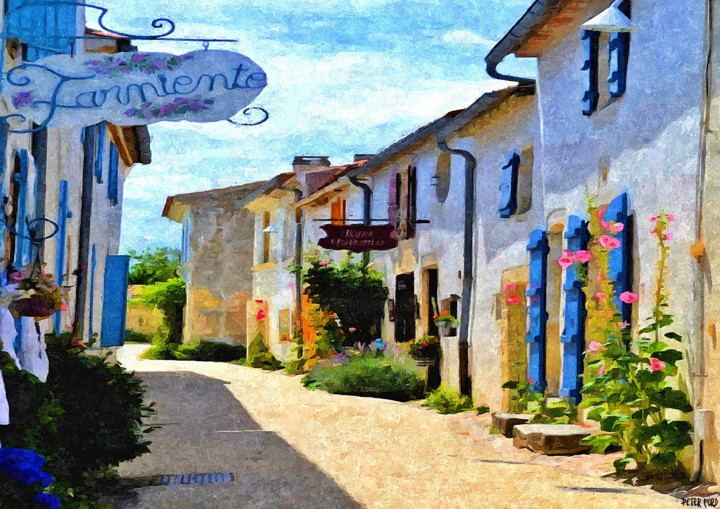 Painting titled "Talmont-Sur-Gironde" by Pierre, Original Artwork