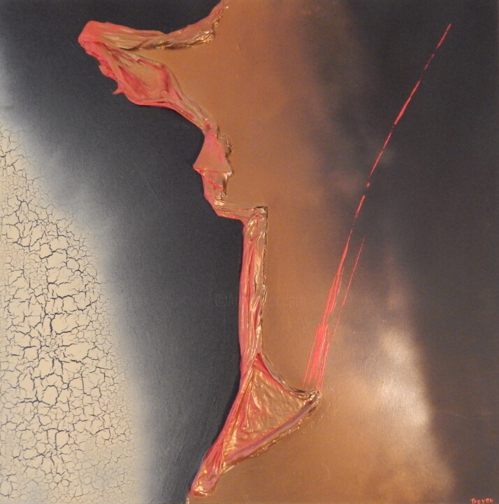 Pintura titulada "Eruption" por Pierre-Alain Troyon, Obra de arte original, Acrílico
