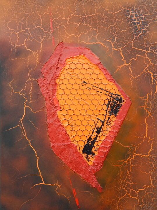 Peinture intitulée "Evasion" par Pierre-Alain Troyon, Œuvre d'art originale, Acrylique