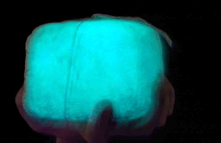 Sculpture titled "Pavé phosphorescent" by Pierre Auboiron, Original Art,
