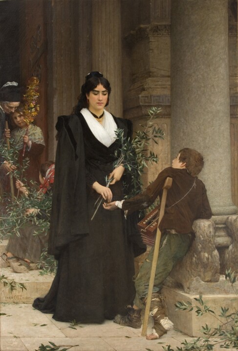 Peinture intitulée "Mireille faisant l'…" par Pierre Auguste Cot, Œuvre d'art originale, Huile