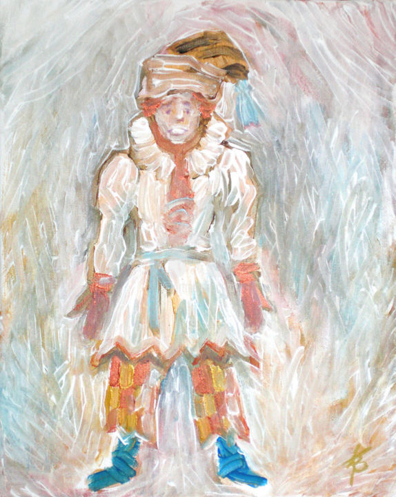 Painting titled "Petrouchka" by Pierre Bara, Original Artwork, Acrylic