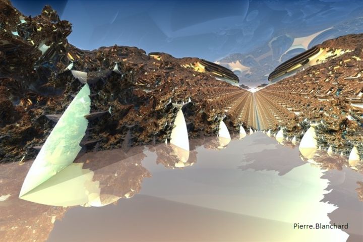 Fotografía titulada "z2-lac-glaciaire.jpg" por Pierre Blanchard, Obra de arte original, Fotografía digital
