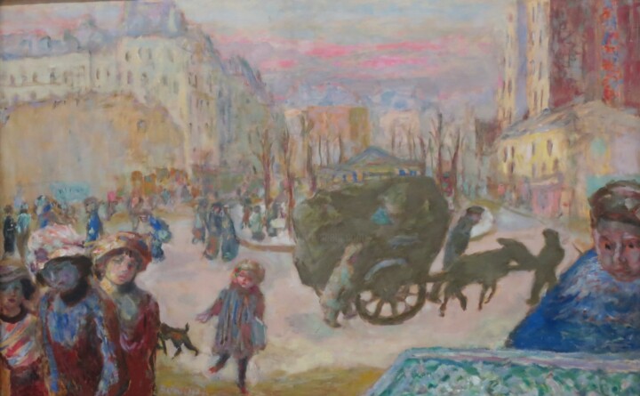 「Matinée à Paris」というタイトルの絵画 Pierre Bonnardによって, オリジナルのアートワーク, オイル