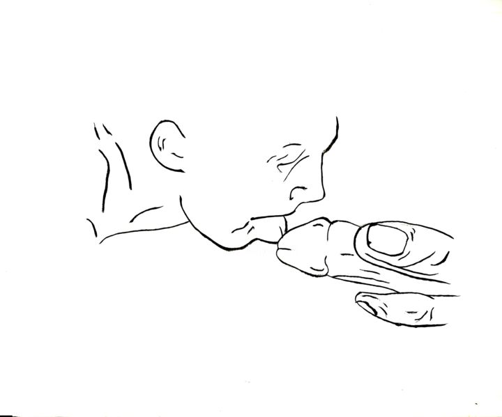 Zeichnungen mit dem Titel "goute.jpg" von Jrt, Original-Kunstwerk, Bleistift
