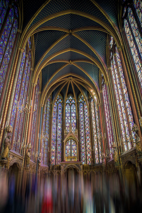 Fotografia intitolato "La Sainte Chapelle 2" da Pierre Duquoc, Opera d'arte originale, Fotografia digitale