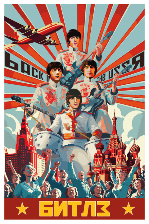 Digital Arts titled "Back in the USSR" by Pierre Duquoc, Original Artwork, 2D Digital Work
