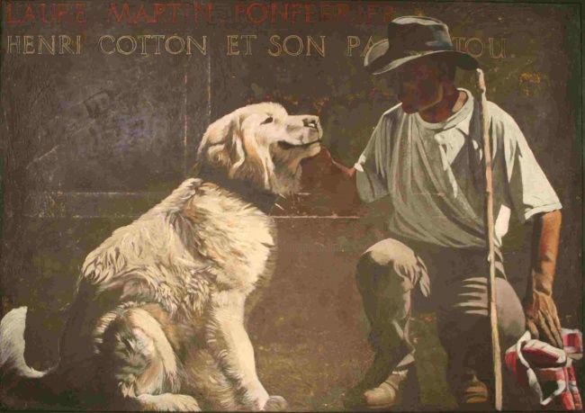 Pintura intitulada "Henri cotton et son…" por Pierre Fonferrier, Obras de arte originais