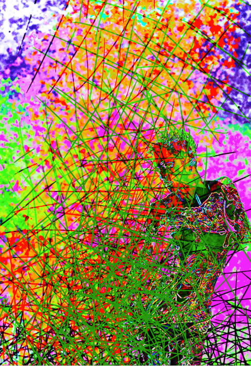 Arts numériques intitulée "Dans la brousse Kil…" par Pierre P Fortin, Œuvre d'art originale, Peinture numérique