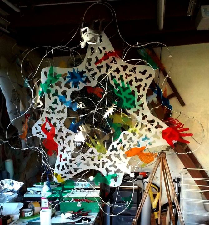 Painting titled ""Figment" 2015" by Pierre Lebrun, Original Art,