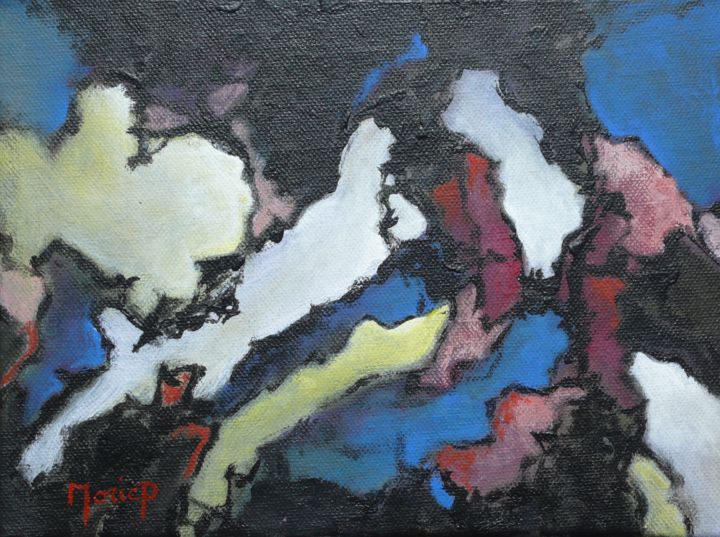 Painting titled "AT 290" by Pierre Morice, Original Artwork, Acrylic