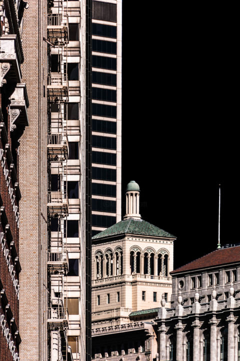 Fotografía titulada "San Francisco Dark…" por Pierre Nadler, Obra de arte original, Fotografía manipulada Montado en Otro pa…