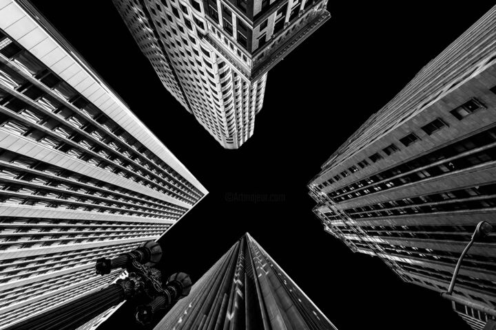 Photography titled "San Francisco - Ele…" by Pierre Nadler, Original Artwork, Manipulated Photography Mounted on Other rigid…