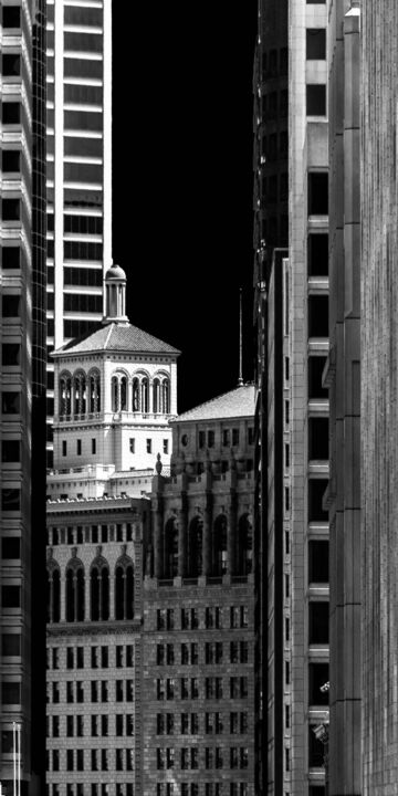 Photographie intitulée "San Francisco - Ele…" par Pierre Nadler, Œuvre d'art originale, Photographie manipulée Monté sur Aut…