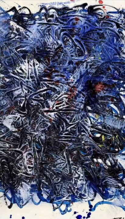 Pintura titulada "Nos bleu" por Pierre Olié, Obra de arte original, Acrílico