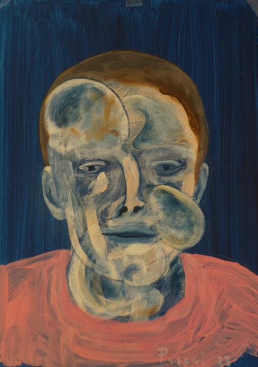 Картина под названием "Richard - 7" - Pierre Paszkowski, Подлинное произведение искусства, Масло